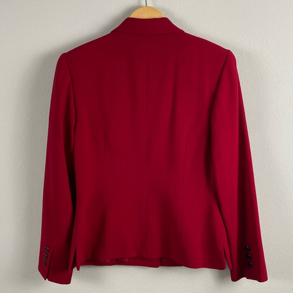 Kasper & Company ASL Vintage Wool Blazer/Suit Jacket | Fully Lined | Red - Picture 2 of 16